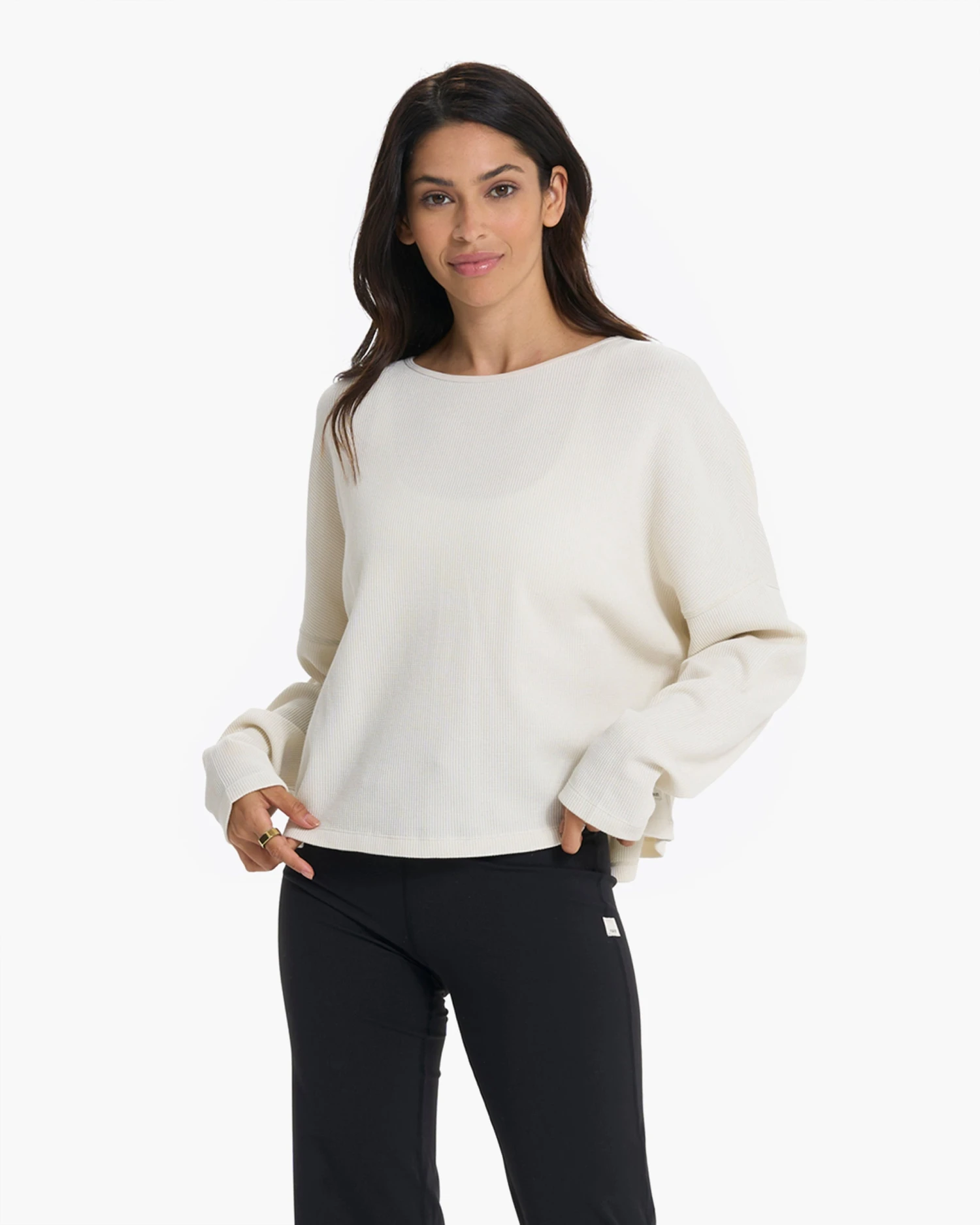 Slouchy Waffle Crew | Natural 3 Slouchy Waffle Crew | Natural