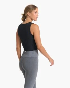 Cove High Neck Tank | Black Heather -TrendSphere VW1051HBK SP23 W ECOMM TOPS TOP 03473 1x1 f56f458e 12e1 46d4 90b6 7c27d045cb55