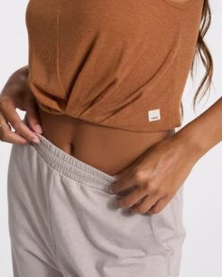 Cove High Neck Tank | Dark Palo Santo Heather -TrendSphere VW1051HDP SP23 W ECOMM TOPS DETAIL 7725 1x1 533ac615 7a3d 49a6 be2c 718dd075ce39