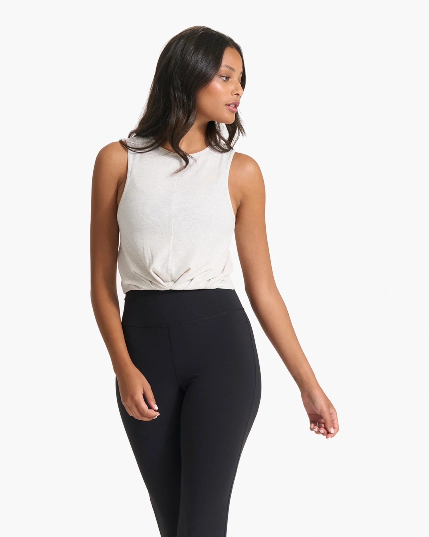 Cove High Neck Tank | White Heather 3 Cove High Neck Tank | White Heather