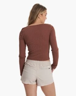 Long Sleeve Sunrise Square Neck | Hazelnut -TrendSphere VW1076HZN SP23 W ECOMM TOPS DETAIL 1376 1x1 fd957ed0 3bb0 4a1e ae3d a77f19f342df