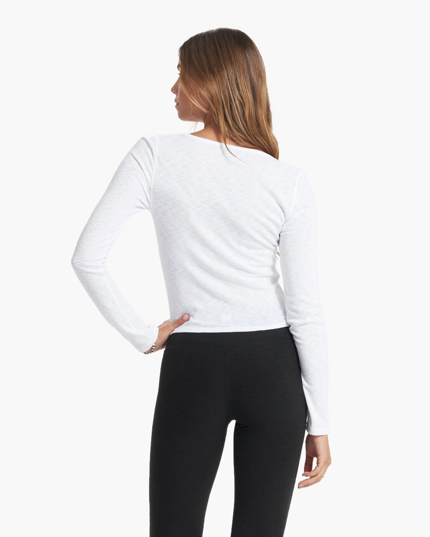 Long-Sleeve Sunrise Square Neck | White 5 Long-Sleeve Sunrise Square Neck | White - Image 3