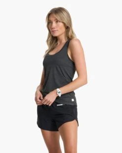 Lux Performance Tank | Charcoal Heather 12 Lux Performance Tank | Charcoal Heather -TrendSphere VW108HCC 0810