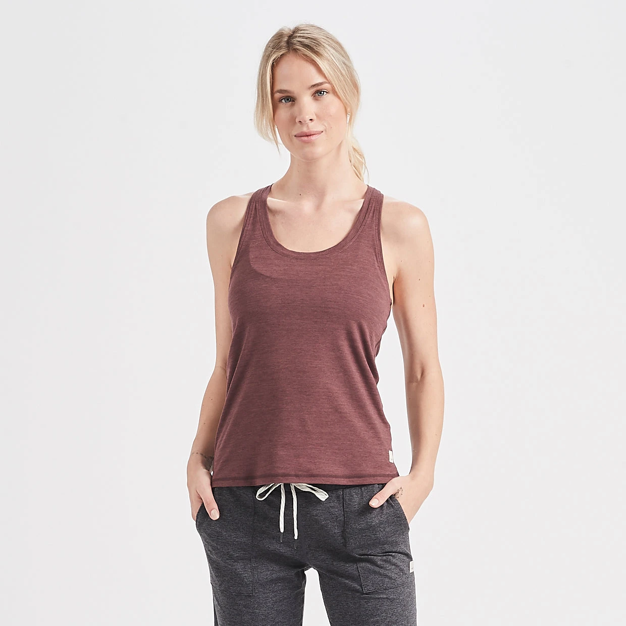Lux Performance Tank | Fig Heather 3 Lux Performance Tank | Fig Heather