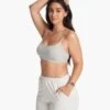 Halo Essential Bra | Pale Grey Heather 1 Halo Essential Bra | Pale Grey Heather -TrendSphere VW1110PHG SP24 W ECOMM sportsbras FRONT TOPS 2 v2