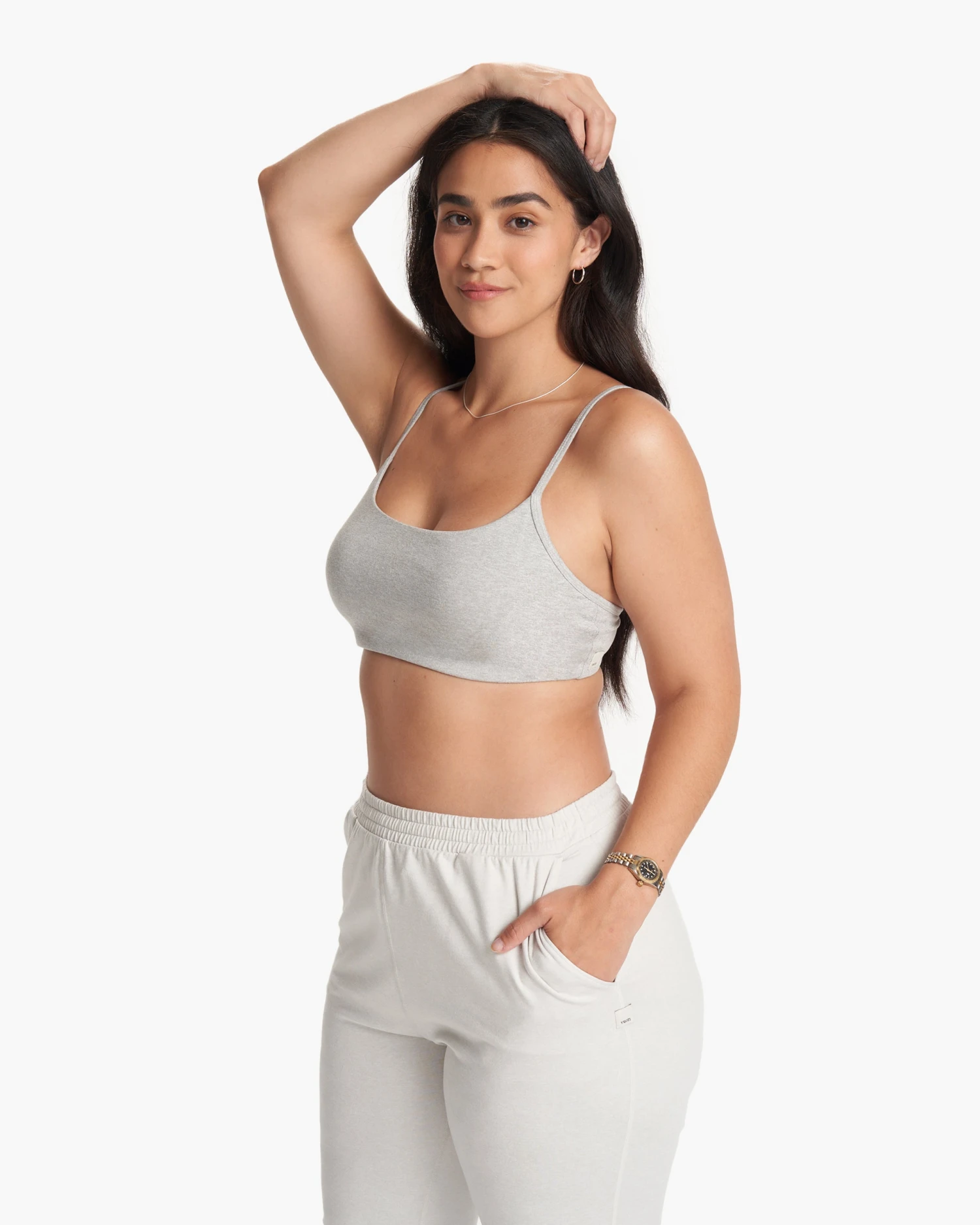 Halo Essential Bra | Pale Grey Heather 3 Halo Essential Bra | Pale Grey Heather