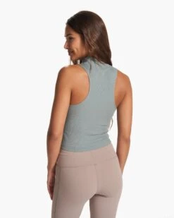 Cove Funnel Neck Tank | Fern -TrendSphere VW1113FRN FA23 W ECOMM TOPS BACK TOPS 6
