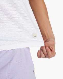 Micro Mesh Tank | White -TrendSphere VW1116WHT FA23 M ECOMM TOPS DETAIL 2