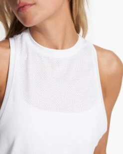 Micro Mesh Tank | White -TrendSphere VW1116WHT FA23 M ECOMM TOPS DETAIL 3