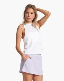 Micro Mesh Tank | White -TrendSphere VW1116WHT FA23 W ECOMM TOPS FRONT ALT TOPS 5