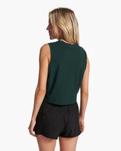 Feather Crop Tank | Grass -TrendSphere VW1119GRS FA23 W ECOMM TOPS BACK TOPS 6