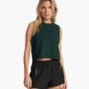 Feather Crop Tank | Grass 2 Feather Crop Tank | Grass -TrendSphere VW1119GRS FA23 W ECOMM TOPS FRONT TOPS 3