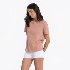 Coast Tee | Rose -TrendSphere VW156ROS 3483
