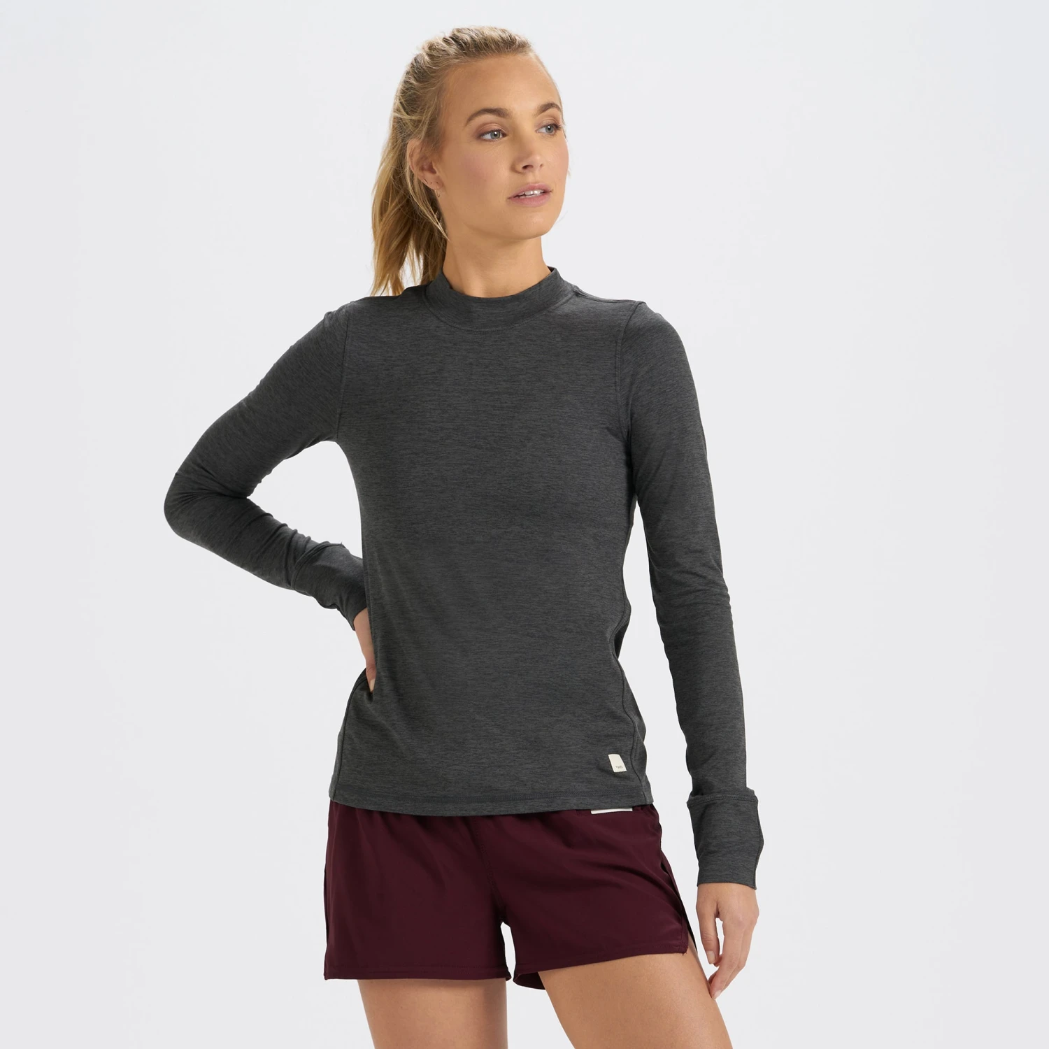 Long-Sleeve Lux Tee | Charcoal Heather 3 Long-Sleeve Lux Tee | Charcoal Heather