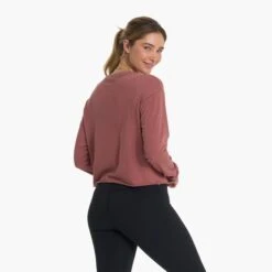 Long-Sleeve Coast Tee | Rosewood 20 Long-Sleeve Coast Tee | Rosewood -TrendSphere VW170RSD 02623