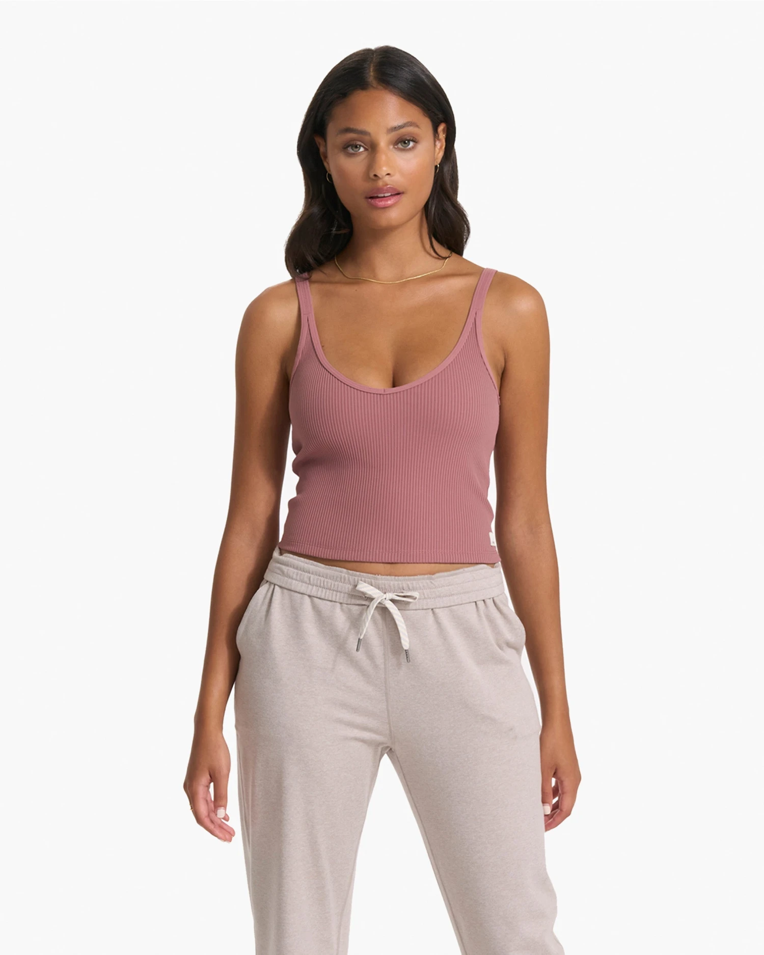 Rib Crop Tank | Marsala 3 Rib Crop Tank | Marsala