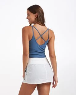Rib Crop Tank | Pool Blue -TrendSphere VW189PBL 3779