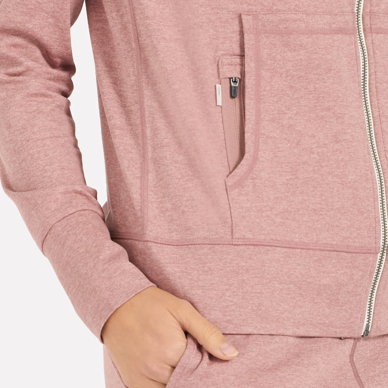 Halo Performance Hoodie | Burnt Clay Heather 7 Halo Performance Hoodie | Burnt Clay Heather - Image 5