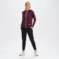 Halo Performance Hoodie | Cerise Heather -TrendSphere VW201HCE 4