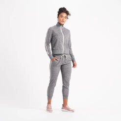 Eclipse Track Jacket | Heather Grey 10 Eclipse Track Jacket | Heather Grey -TrendSphere VW217HTG 4