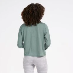Crescent Half Zip | Kelp Heather -TrendSphere VW220HKE 3