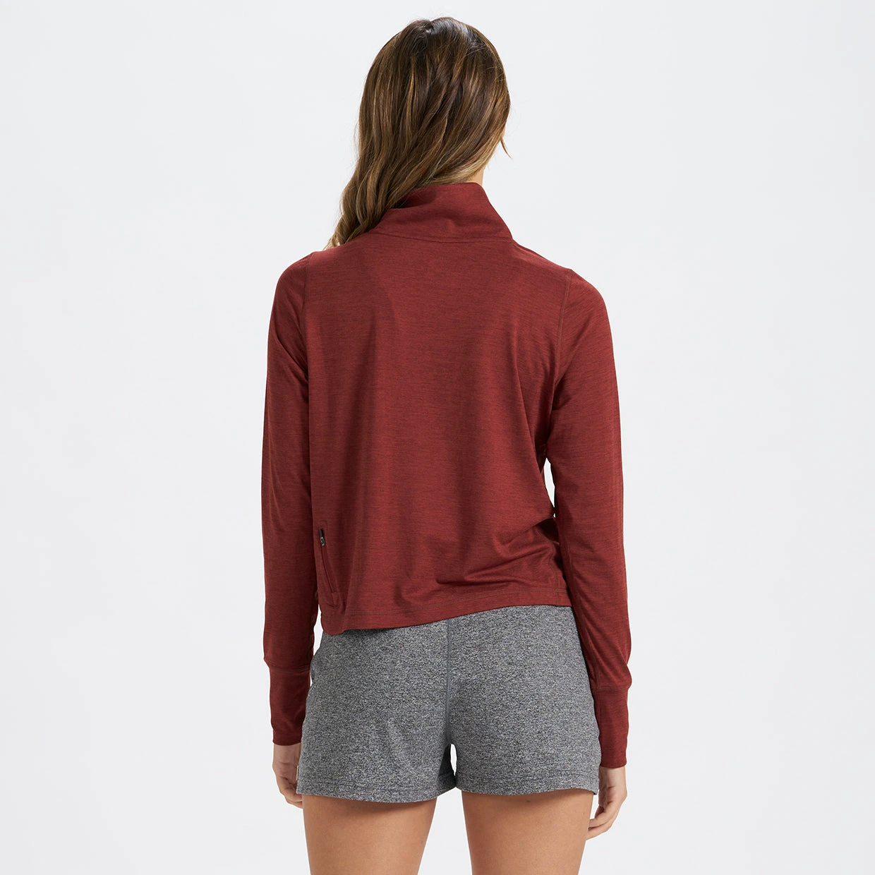 Crescent Half Zip | Spice Heather 5 Crescent Half Zip | Spice Heather - Image 3