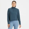 Crescent Half Zip | Indigo Heather 2 Crescent Half Zip | Indigo Heather -TrendSphere VW220HTI 1814 copy