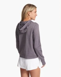 Halo Essential Hoodie | Sawyer Heather 11 Halo Essential Hoodie | Sawyer Heather -TrendSphere VW226HSW FA23 W ECOMM fleece BACK TOPS 9