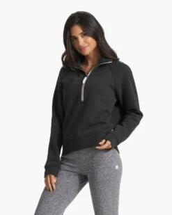 Restore Half Zip | Washed Black