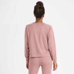 Long-Sleeve Halo Crew | Burnt Clay Heather 9 Long-Sleeve Halo Crew | Burnt Clay Heather -TrendSphere VW241HBC 3