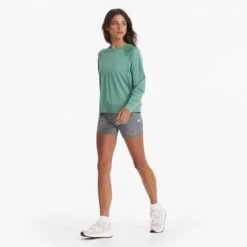 Long-Sleeve Halo Crew | Celadon Heather -TrendSphere VW241HCN 01013