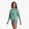 Long-Sleeve Halo Crew | Celadon Heather -TrendSphere VW241HCN 01037