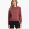 Long-Sleeve Halo Crew | Rosewood Heather -TrendSphere VW241HRO 2584