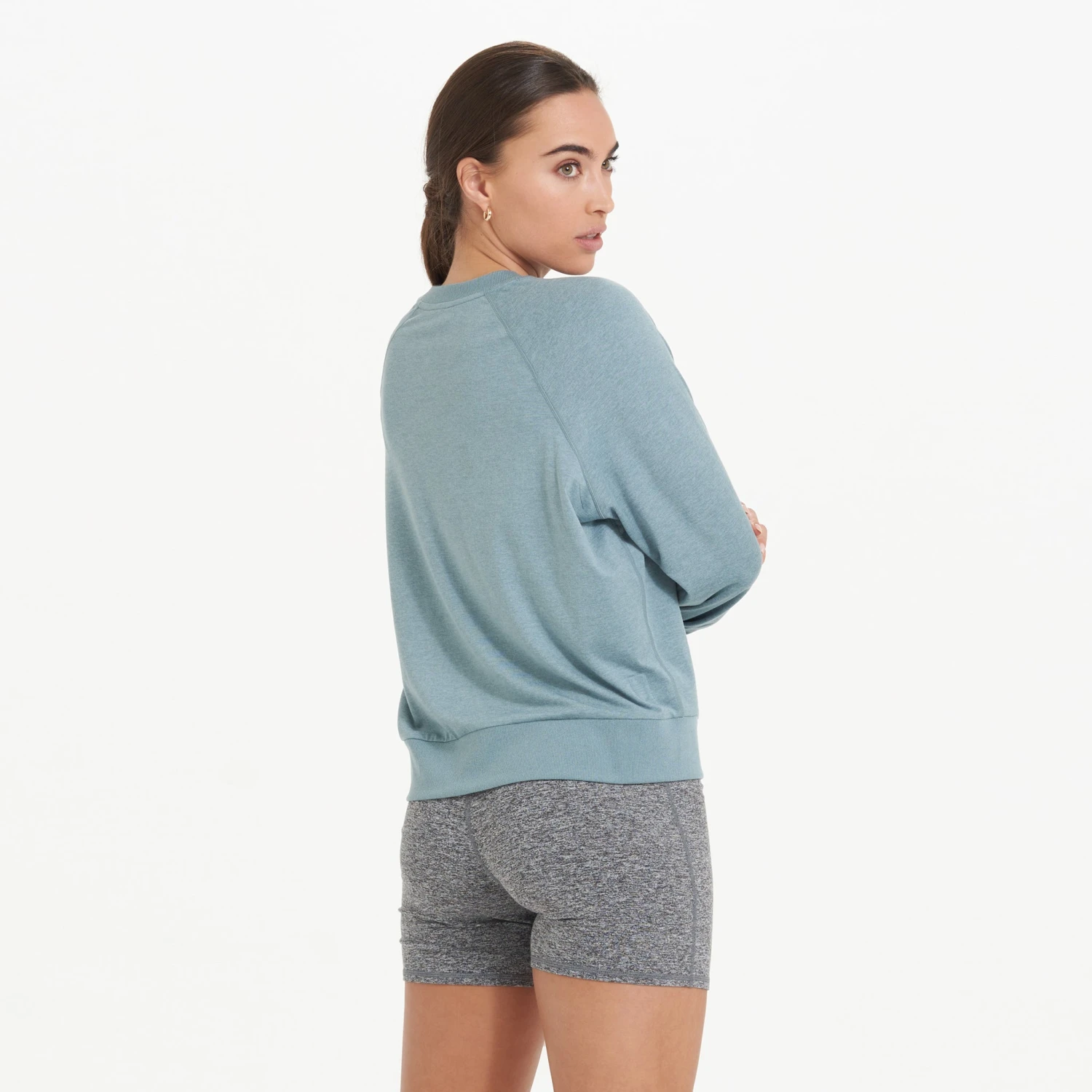Long-Sleeve Halo Crew | Shade Heather 5 Long-Sleeve Halo Crew | Shade Heather - Image 3