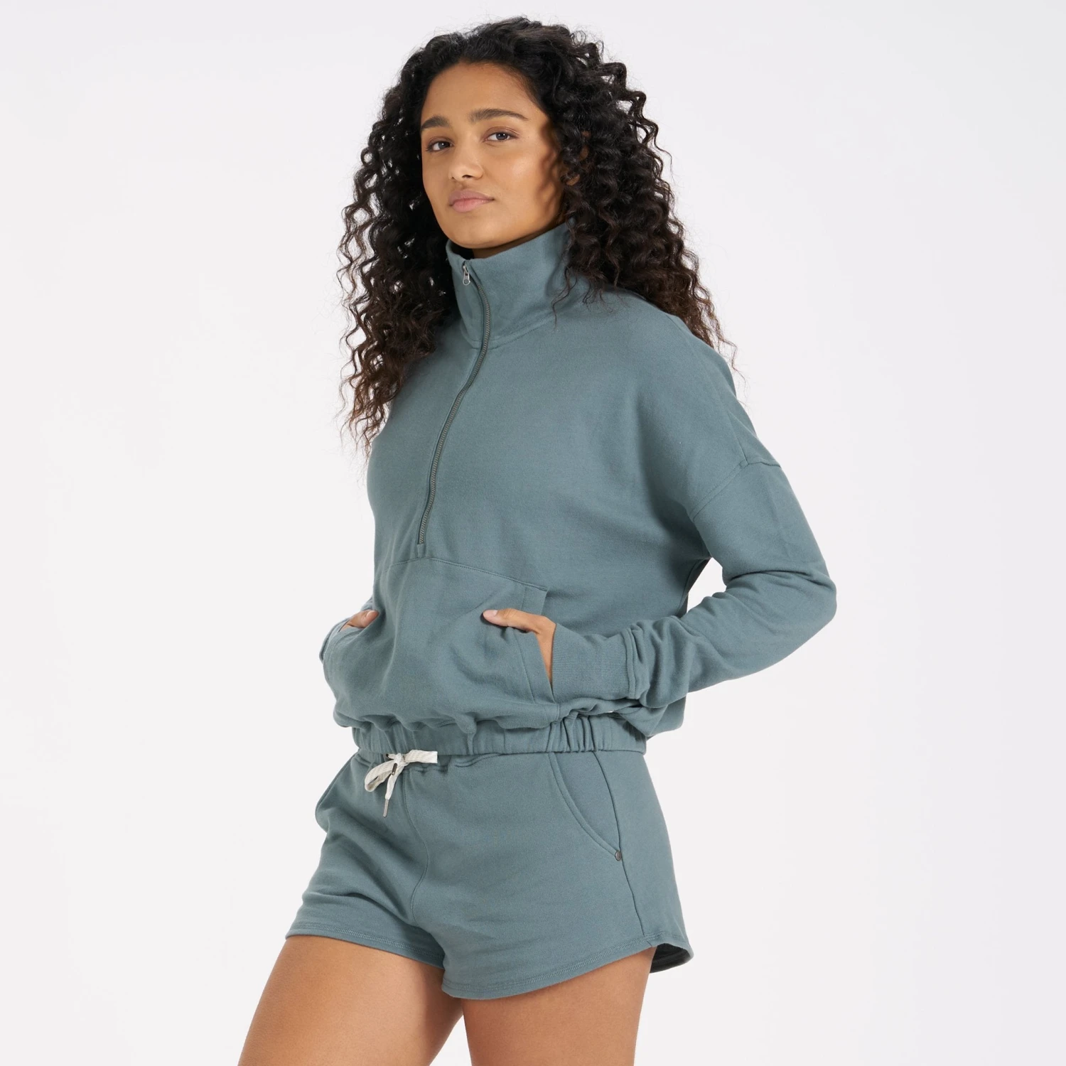 Sunnyside Half Zip | Steel Blue 4 Sunnyside Half Zip | Steel Blue - Image 2