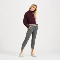 Halo Crop Funnel Neck | Cerise Heather -TrendSphere VW255HCE 5 bdf8c767 7c85 4569 85ba 63bd09d09ece