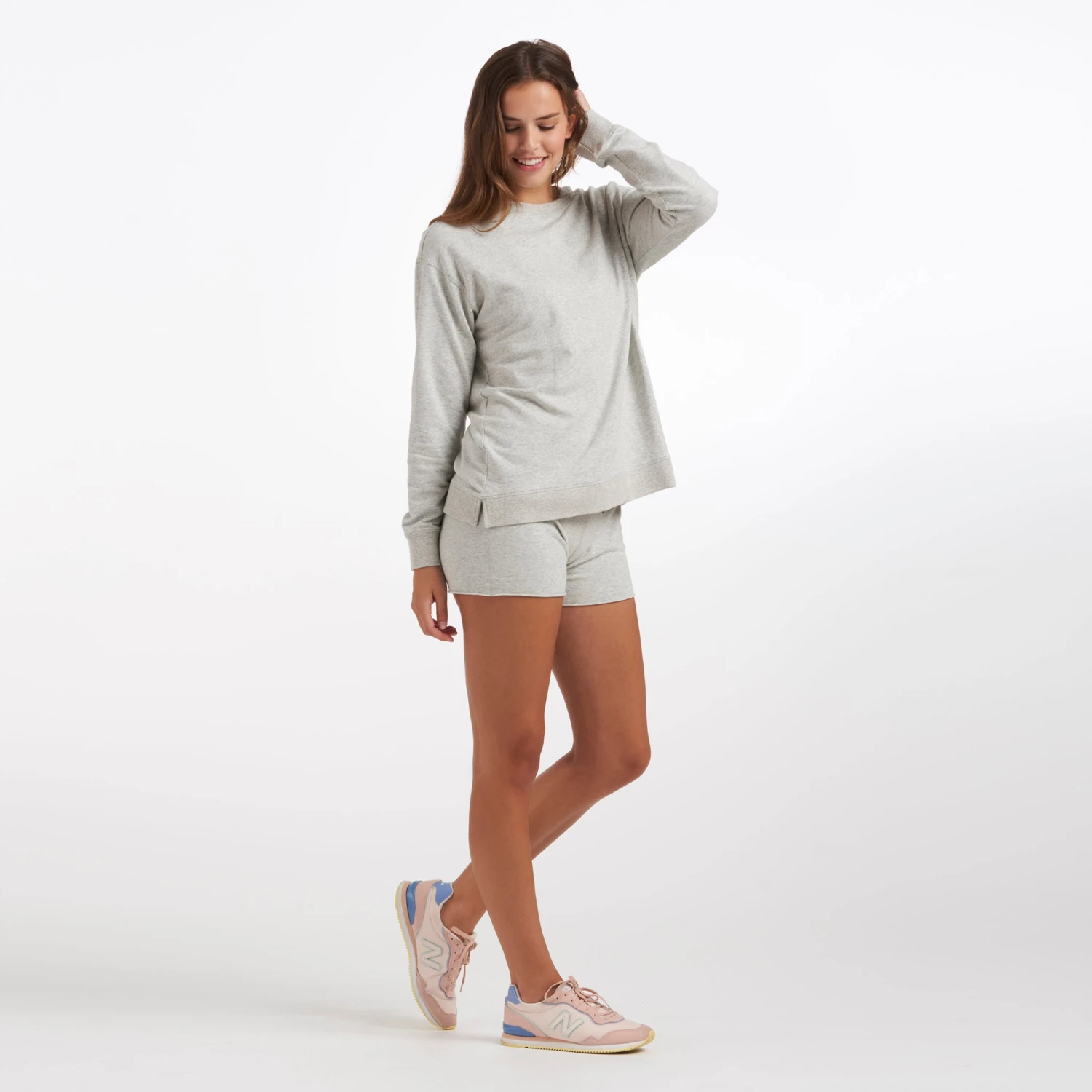 Laguna Oversized Crew | Light Heather Grey 6 Laguna Oversized Crew | Light Heather Grey - Image 4