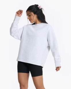 Restore Oversized Crew | Pale Grey Heather -TrendSphere VW265PHG 2602