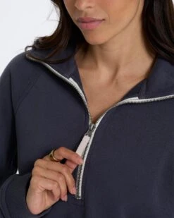 Vista Half Zip Hoodie | Charcoal Heather -TrendSphere VW267HCC FA22 W ECOMM CURVE 01366 1x1 3579c638 ffe2 4362 a861 83068215f2c7