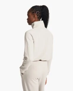 Sedona Half Zip | Salt -TrendSphere VW274SAL FA23 W ECOMM fleece BACK TOPS 9