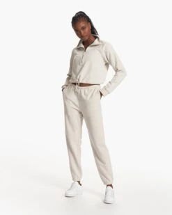 Sedona Half Zip | Salt -TrendSphere VW274SAL FA23 W ECOMM fleece FULL ALT 7