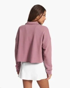 Sedona Polo | Orchid -TrendSphere VW290OCD FA23 W ECOMM fleece BACK TOPS 9