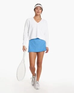 Sedona V Neck | White -TrendSphere VW292WHT SP23 W ECOMM FLEECE FULL 3920 1x1 00587a65 11d6 440e 95da 60080f5a987c