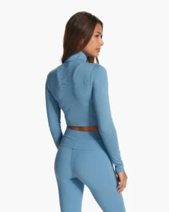 Lux Rib Half Zip | Stillwater -TrendSphere VW294STW FA23 W ECOMM fleece BACK TOPS 6