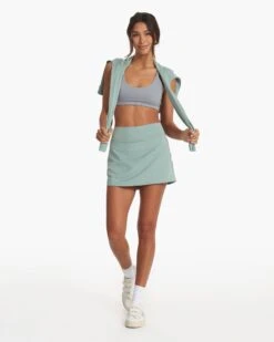 Halo Performance Skirt | Celery Heather -TrendSphere VW3006HLE SP23 W ECOMM SKIRTS FULL 1358 1x1 c675d87e f25b 4ae0 9b02 411e901041fe