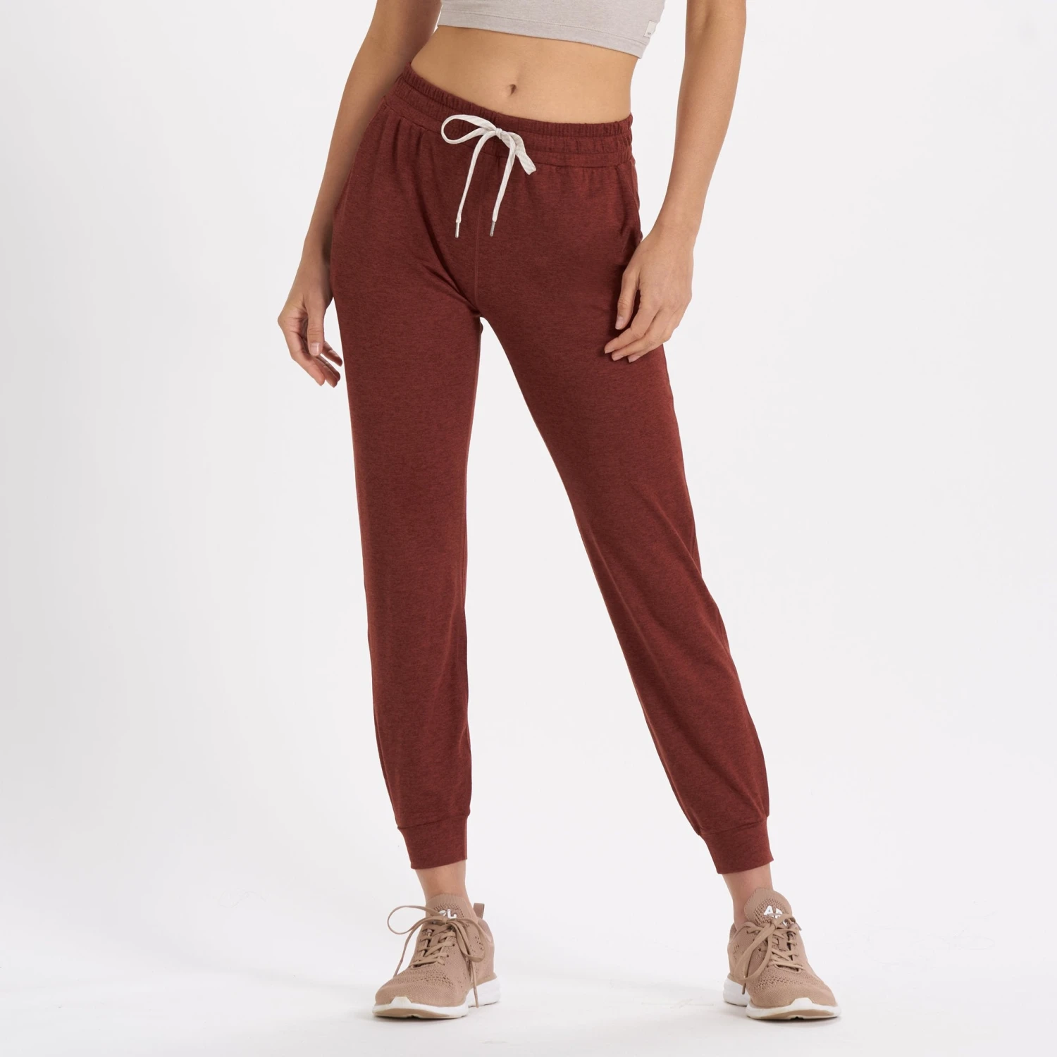Performance Jogger - Long | Brick Heather 3 Performance Jogger - Long | Brick Heather