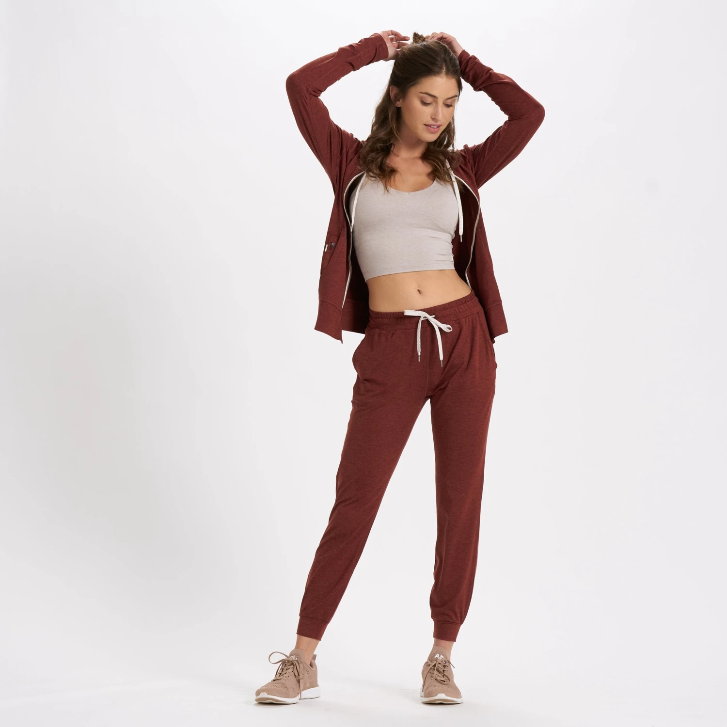 Performance Jogger - Long | Brick Heather 6 Performance Jogger - Long | Brick Heather - Image 4