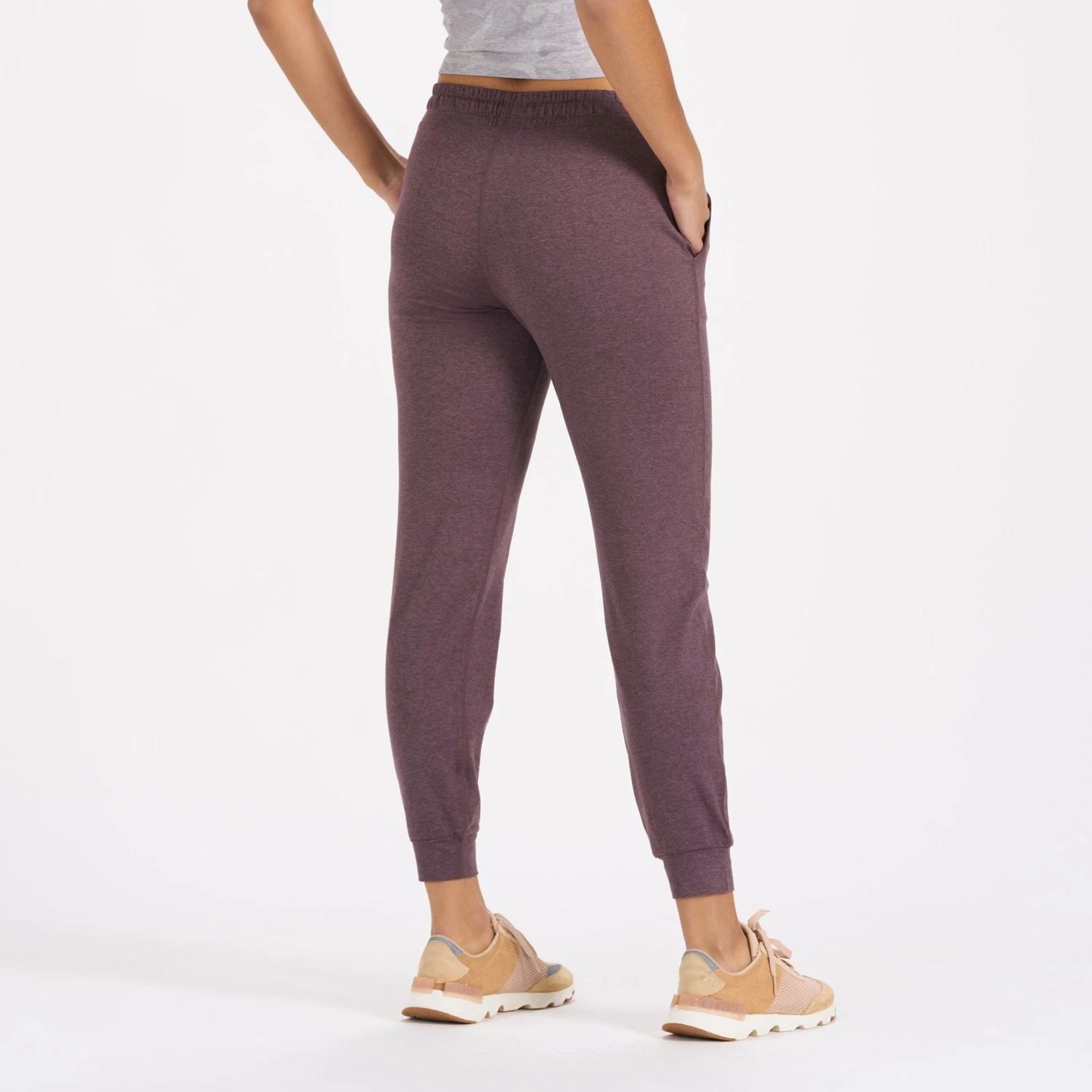 Performance Jogger - Long | Smoked Plum Heather 4 Performance Jogger - Long | Smoked Plum Heather - Image 2
