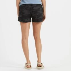 Womens Ripstop Short | Black Camo 7 Womens Ripstop Short | Black Camo -TrendSphere VW364BCM 3