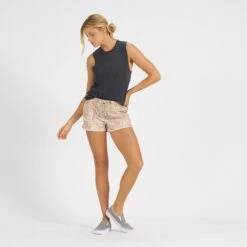 Womens Ripstop Short | Pink Salt Rainforest -TrendSphere VW364PRF 4